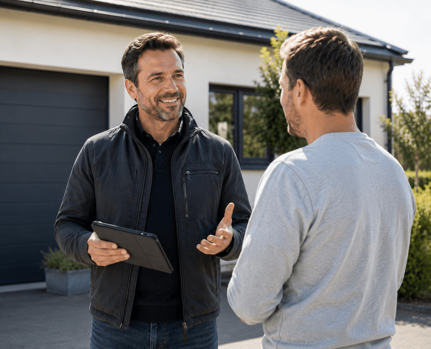 outdoor_daytime_scene_two_men_standing_and_talkin